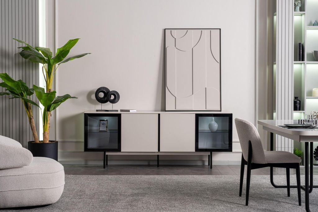 Ein Sideboard im modernen Stil passt in jedes Interieur.
