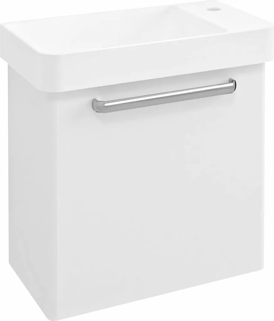 Meuble de toilette étroit blanc 51x50 cm Sapho Latus idéal WC et studio