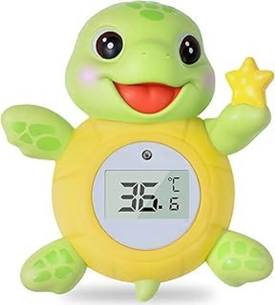 Termometro digitale per il bagnetto Baby Turtle – Termometro per vaschetta da bagno, termometro per acqua con display chiaro, per un bagnetto sicuro di neonati e bambini piccoli