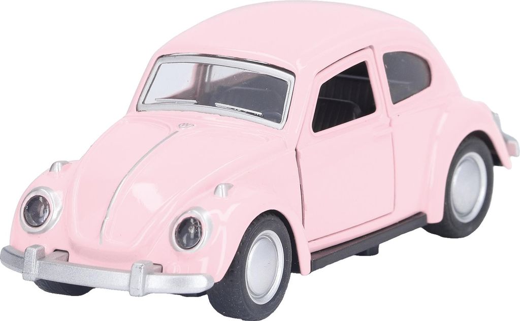 1:36 Diecast Metal Car Model Vintage Pull Back Toy Vehicle Collection für Kinder Hellrosa