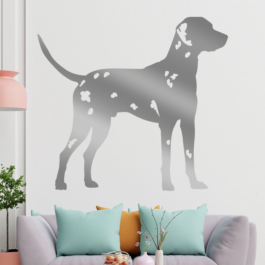 KIWISTAR Dalmatiner Silhouette Wandtattoo in 6 Größen - Wandaufkleber Wall Sticker - Dekoration, Küche, Wohnzimmer, Schlafzimmer, Badezimmer