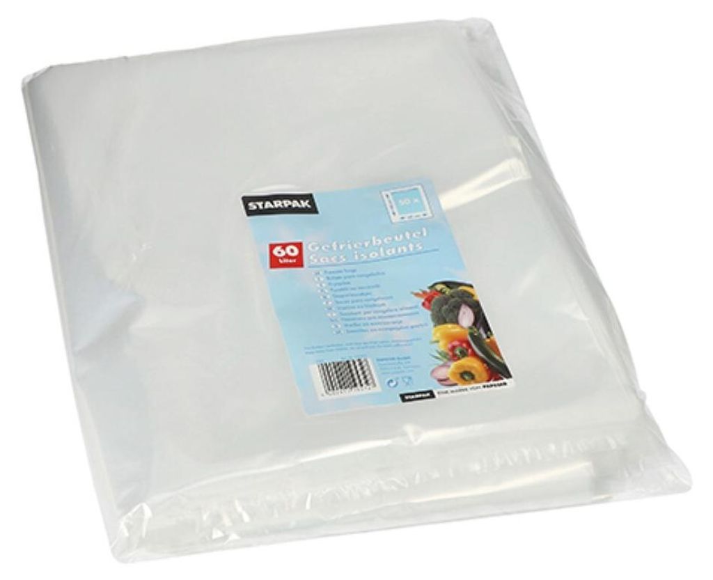 Papstar 19572, 60 l, Transparent, 900 mm, 500 mm, 46,02 g, Produktbild 