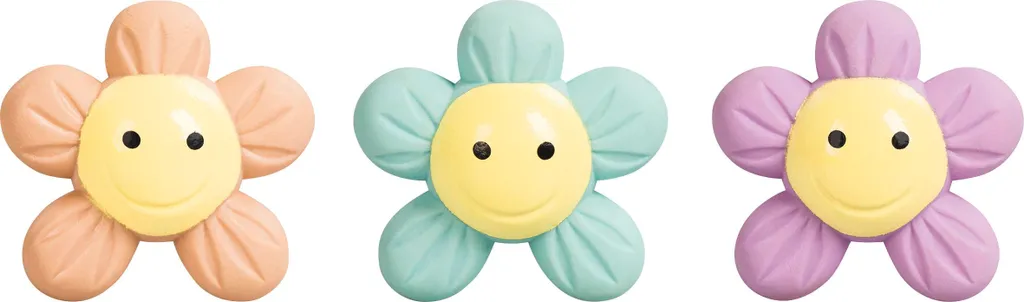 Gomme à effacer Happy Hippie 3D - Accessoire de bureau ludique et coloré
