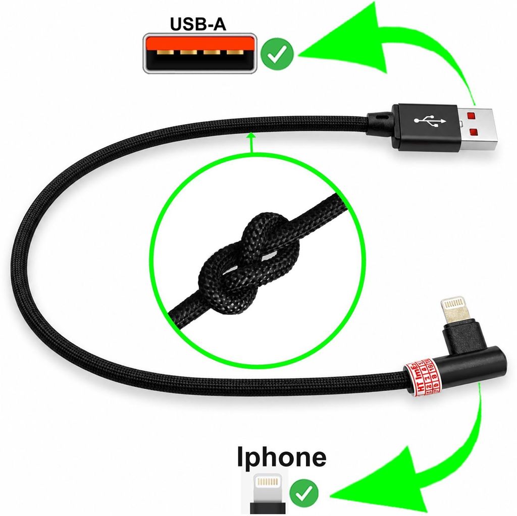 Adapter USB Ladekabel 90° Winkel kompatibel mit Magic Keyboard (Anschluss)