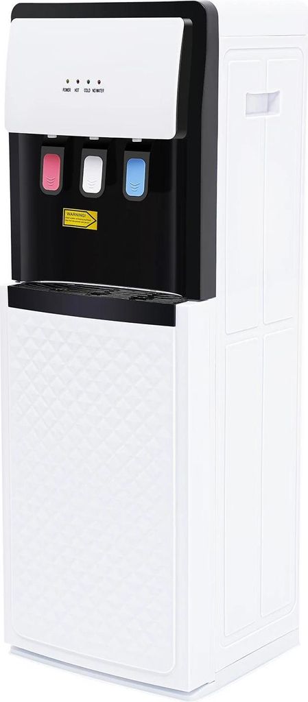 Wasserspender & Wasserkühler - Bodenbeladung - Heiß & Kalt - 220V EU-Stecker - 90W Kühlung, 500W Heizung - 2 L/h kalt, 5 L/h heiß - Weiß