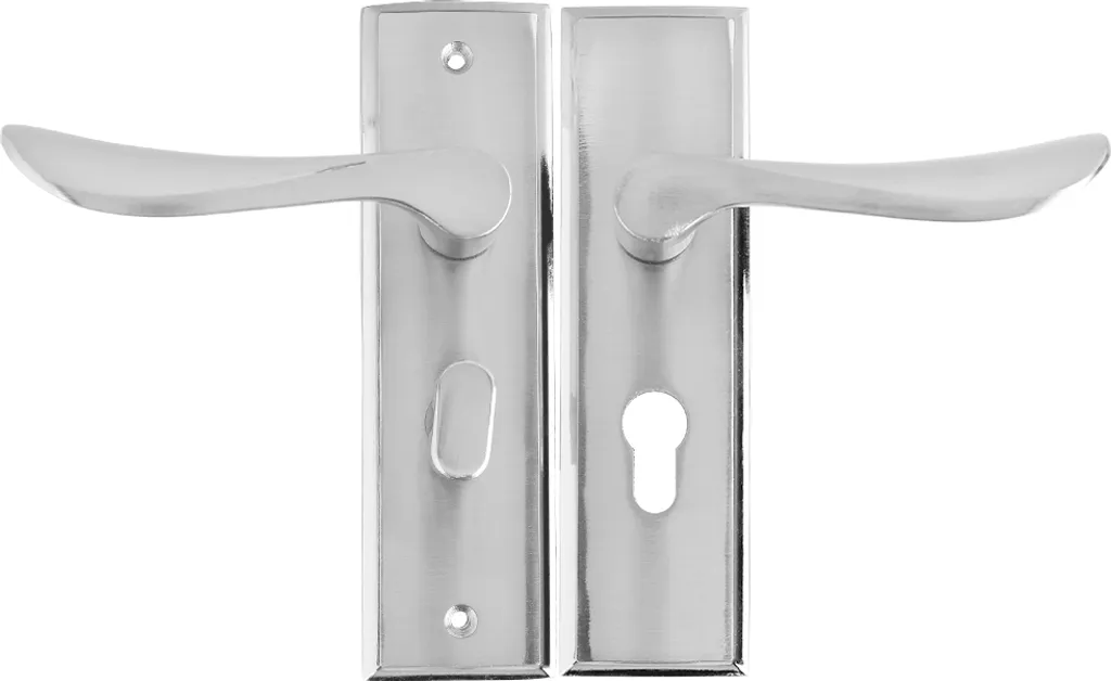 Serratura Porta Interna Alluminio Acciaio - Offerta Stock Maniglia