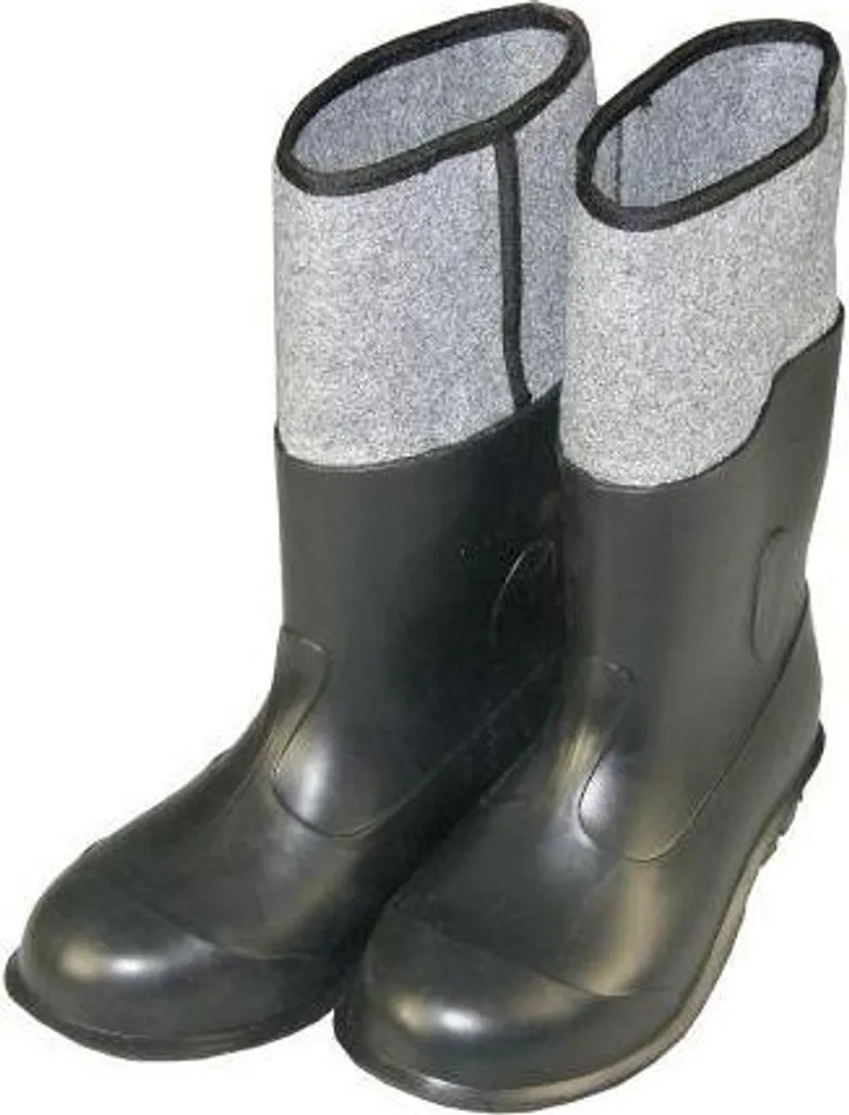 Bottes PVC et feutre 43 pour chantier et environnement humide et froid