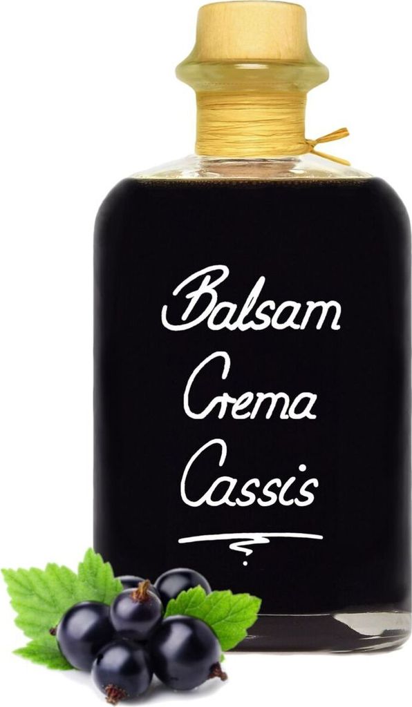Balsamico Creme Cassis 0,7L 3% Säure mit original Crema di Aceto Balsamico di Modena IGP