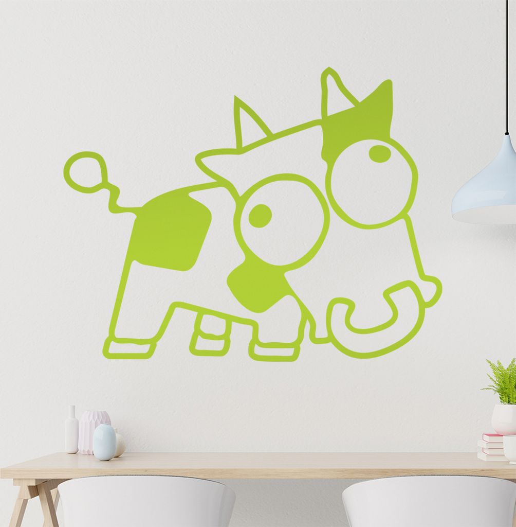 Drift Kuh Wandtattoo in 6 Größen - Wandaufkleber Wall Sticker - Dekoration, Küche, Wohnzimmer, Schlafzimmer, Badezimmer