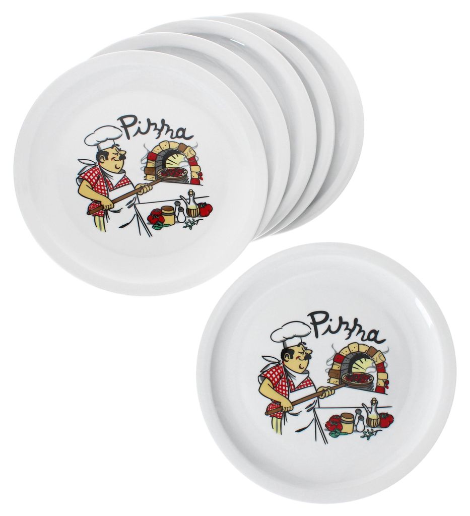 set de 6 assiettes à pizza Luigi Ø30,5cm 6 personnes Image du produit 