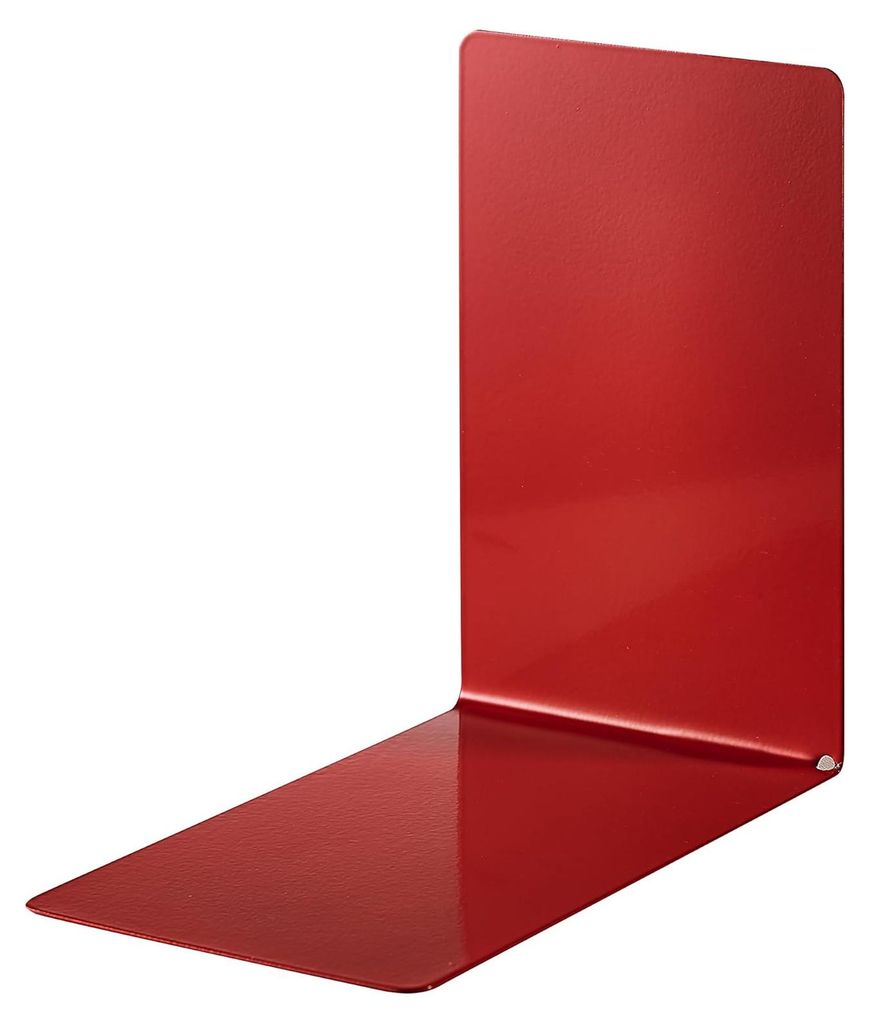Buchstützen, Metall, Rot, (L/B/H) 85/140/140 mm, VE = 1 Produktbild 