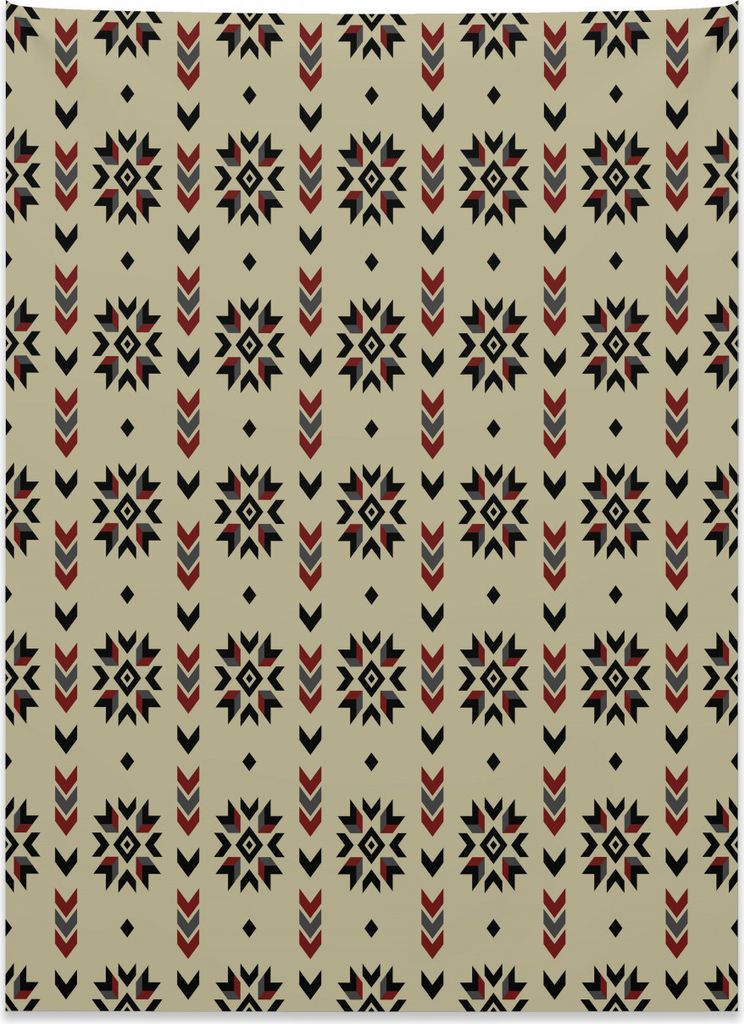 Abakuhaus Ethnisch Wandteppich, Tribal Chevron Design aus Weiches Mikrofaser Stoff Kein Verblassen Klare Farben Waschbar, 110 x 150 cm, Kastanienbr...