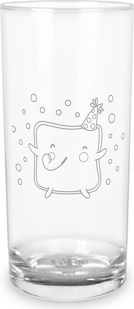 Mr. & Mrs. Panda Glas Toast Party 200 ml - Transparent - Geschenk, Mitbringsel, Valentinstag, Longdrinkglas, für Freundin, Frauen, Freund, Tumbler...