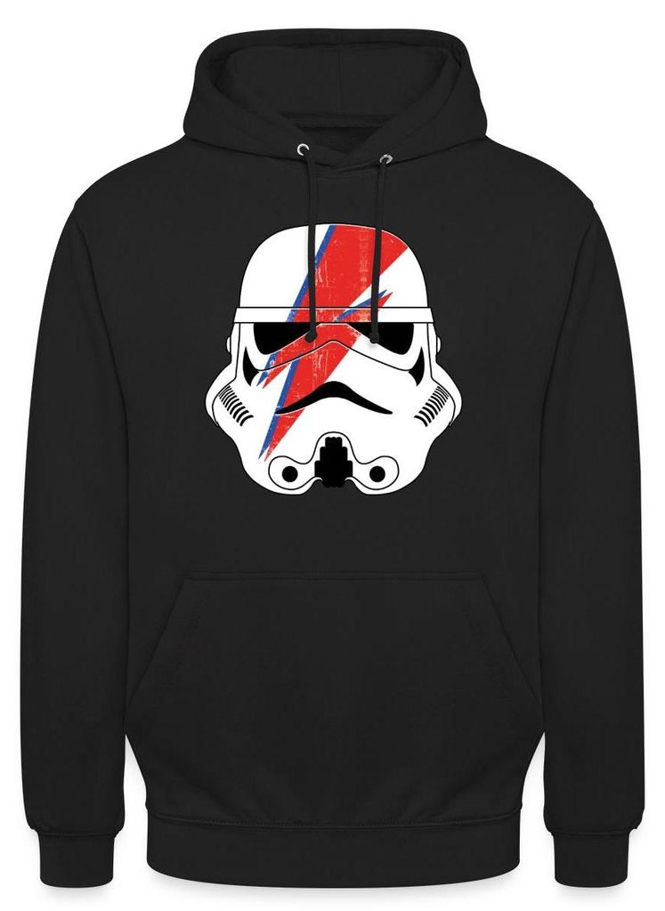 Star Wars Stormtrooper Helm Mit Rotem Blitz Uni Hoodie, S, Schwarz