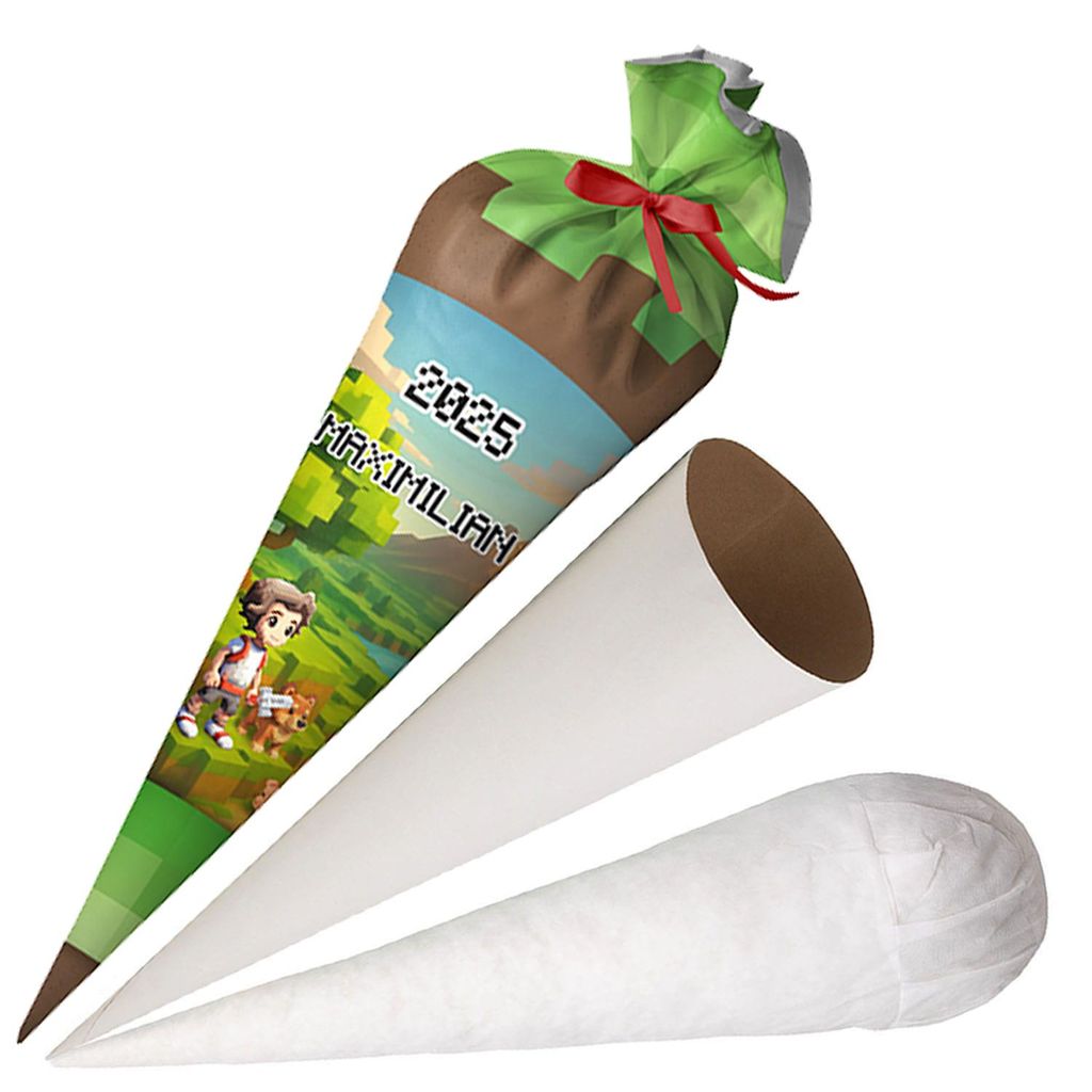 Ferocity, Schultüte mit Namen, 70 cm, Zuckertüte zur Produktbild 
