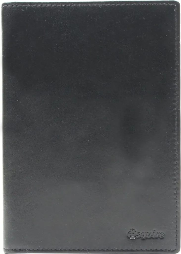 Esquire New Silk Portafoglio in Pelle Nera con Protezione RFID