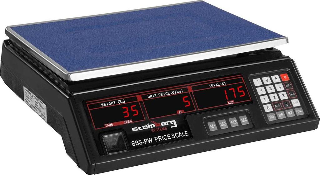Handelsübliche Preisskala, schwarz, 30 kg / 2 g Produktbild 