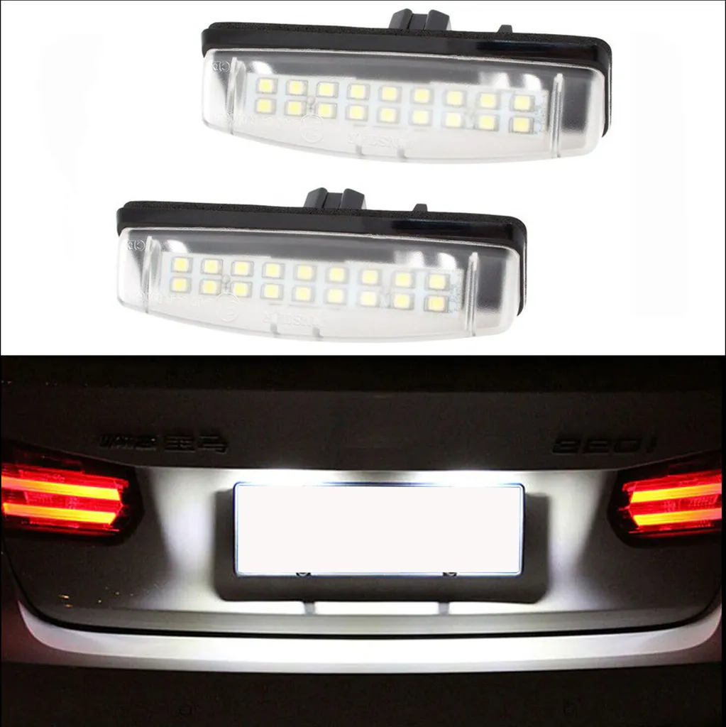 Kit 2 Luci Targa LED Mitsubishi 18SMD | Bianco 6000K Plug & Play