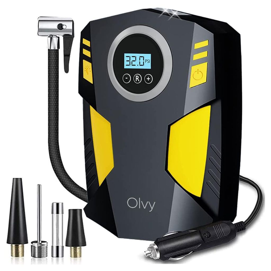 Olvy Luftkompressor Autoreifen 12V Netz, 10,3Bar Produktbild 