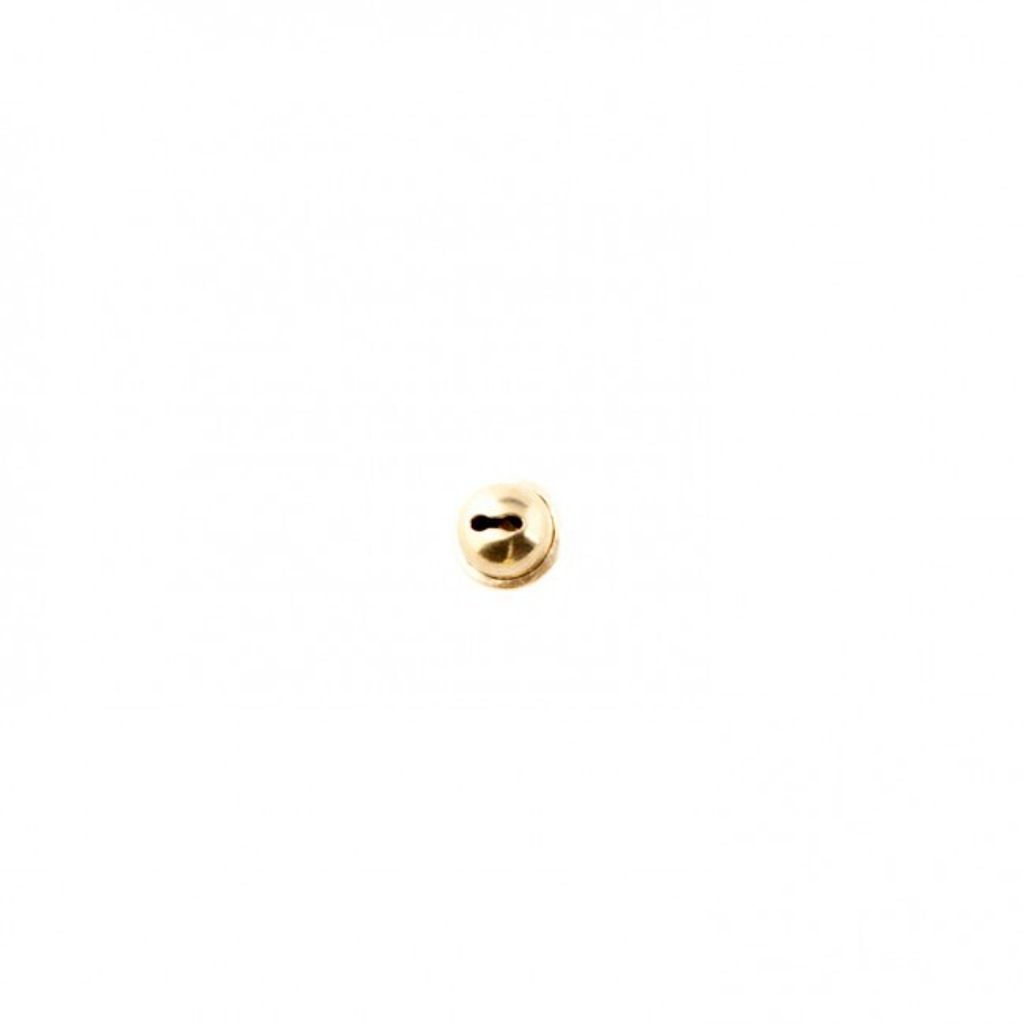 10 x Glöckchen 13mm Glocke Schellen mit Öse gold farbend