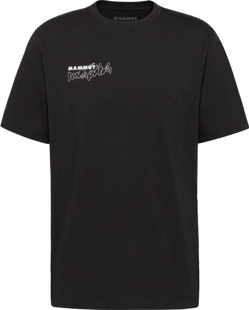 Mammut Base T-Shirt Men Multi-Pitch - Regular Fit T-Shirt aus ?Baumwolle, Farbe:black, Größe:M