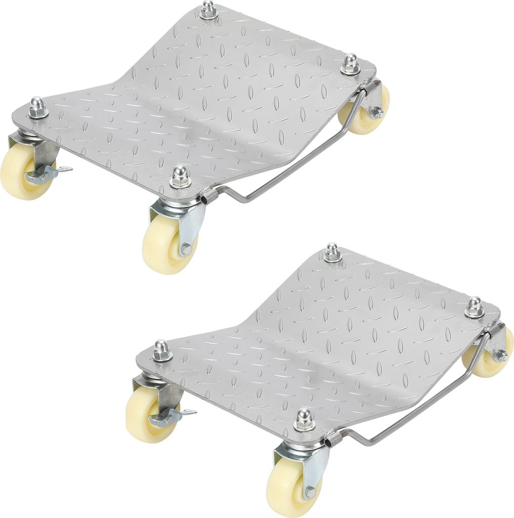 Jayseuw Rangierhilfe Motorrad Universal Rangierheber 2 Stück Rangierhilfe Anhänger 500kg/Stück Tragkraft Rangierplatte Wagenheber für Auto PKW