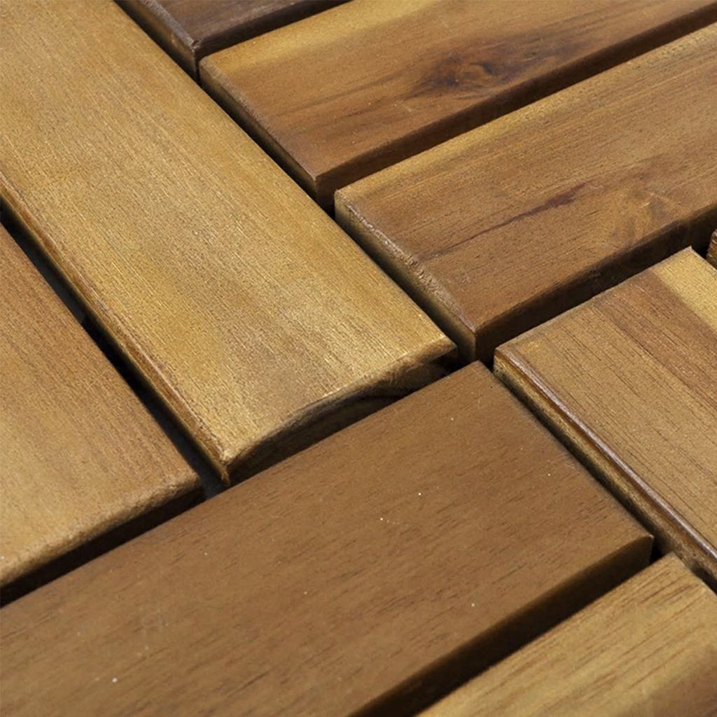 XMTECH 11 kusů dřevěných dlaždic klikněte dlaždice terasa Obrázek produktu 9