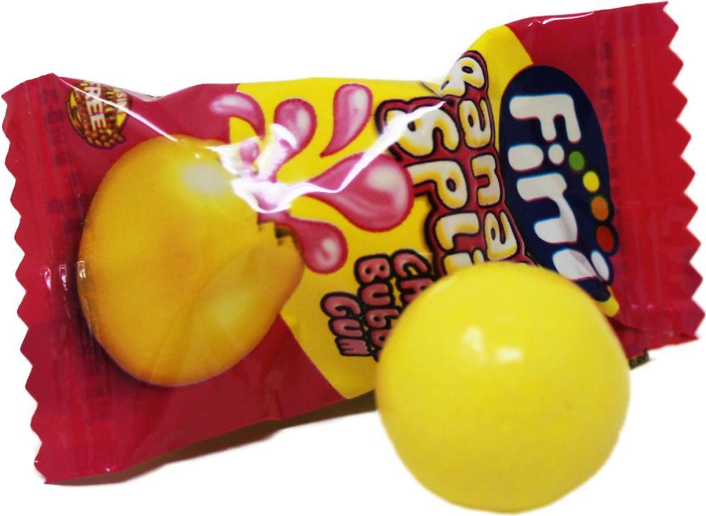 Boom Bubble Gum Banana Split žvýkačka banánová bezlepková Obrázek produktu 2