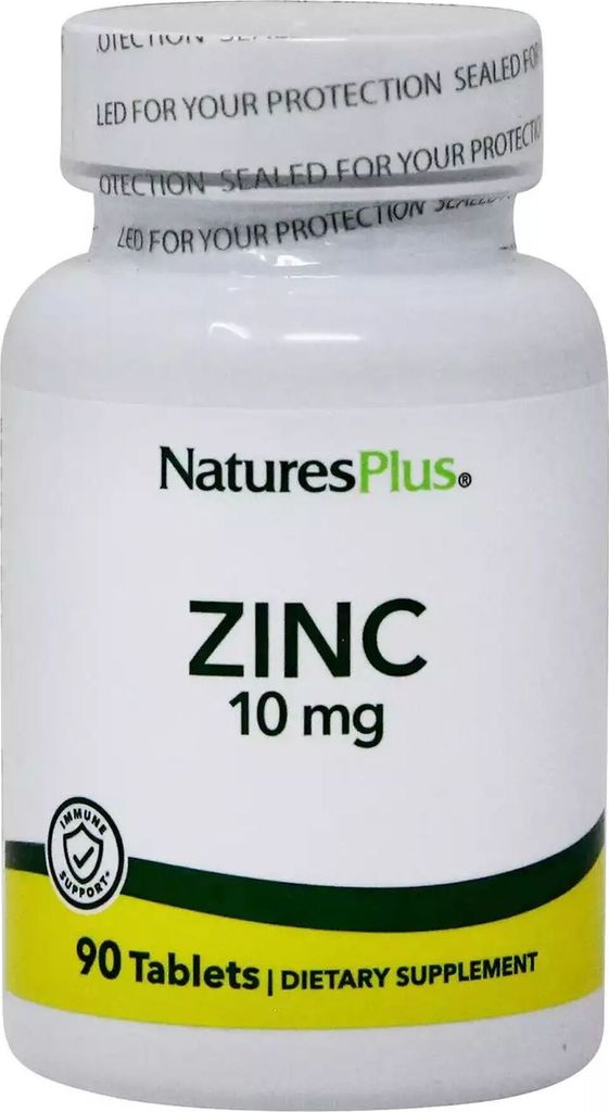 Natures Plus Zinc 10 mg - 90 Tabletten Produktbild 