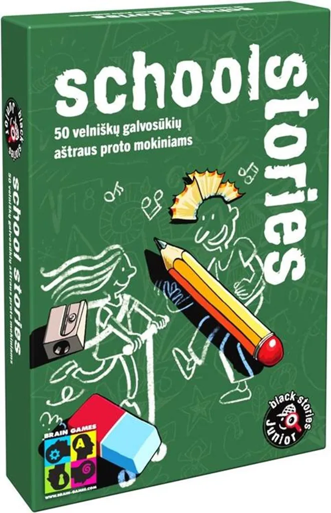 Jeu de cartes School Stories Brain Games pour enfants et adolescents