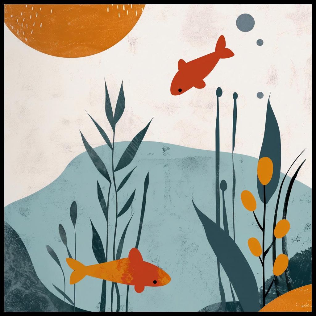 Plakat 70x70cm Unterwasserwelt