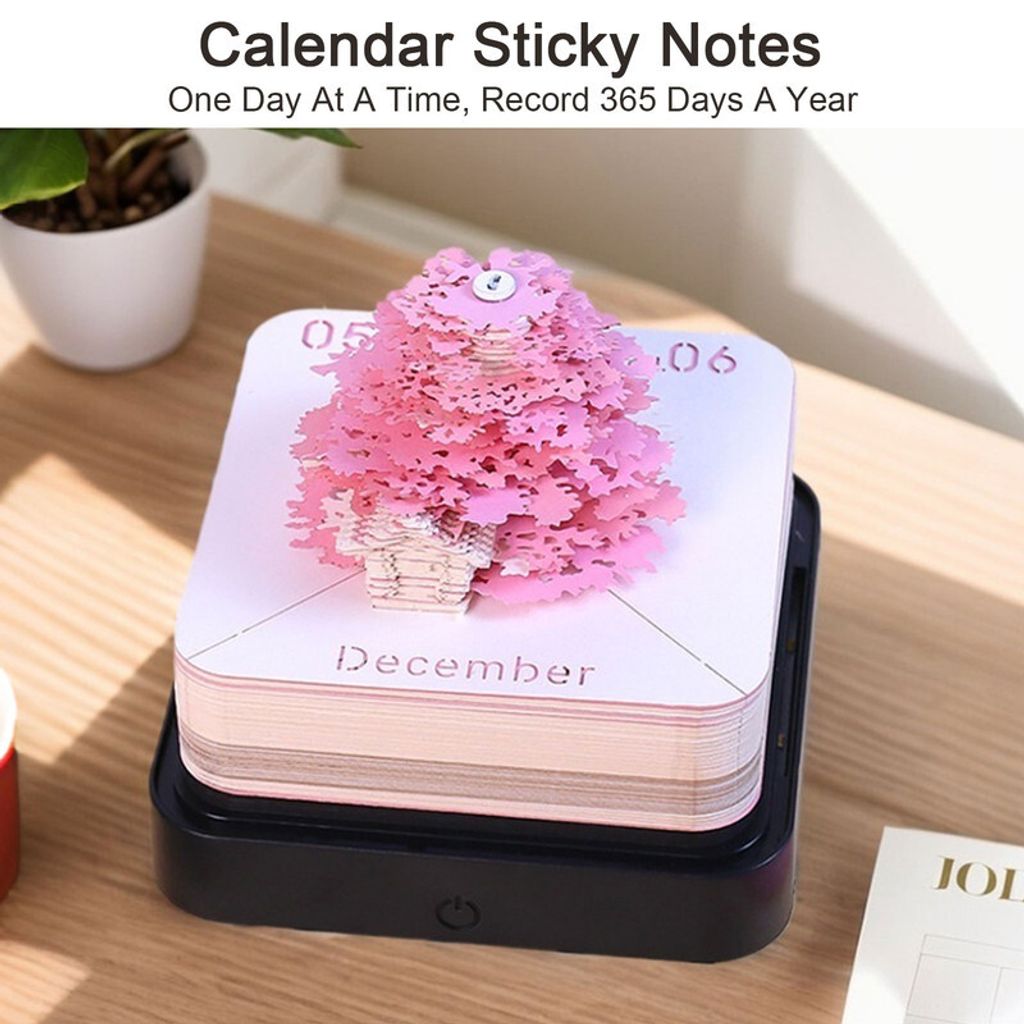 2025 3D Kunst Kalender Notizblock, DIY Zeitmesser Produktbild 2