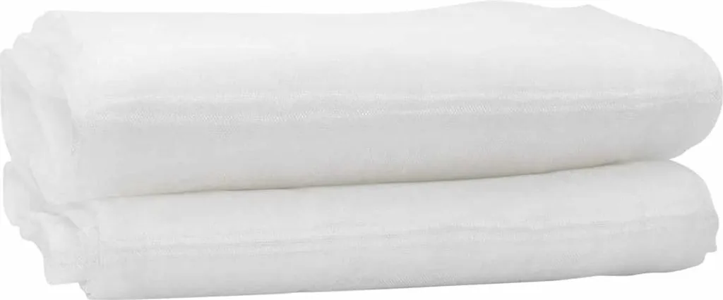 Moustiquaire indéchirable blanche en polyéthylène de 2x25m