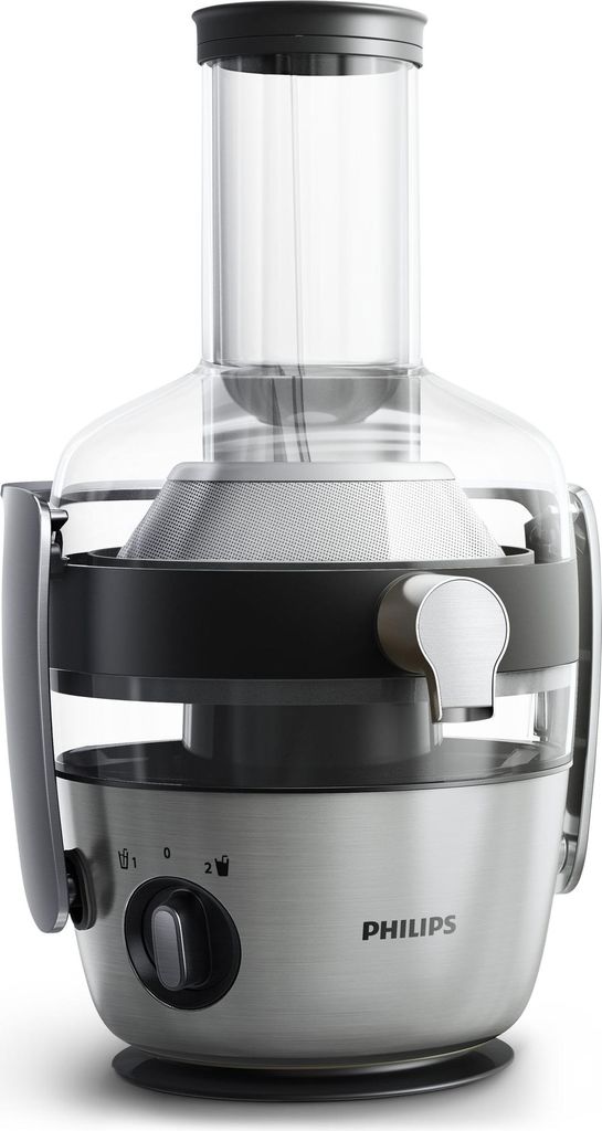 Philips Avance Collection zentrifugal Entfsafter, 2.0 L, XXL-Einfüllöffnung, QuickClean, 1100 W, Silber (HR1921/20)