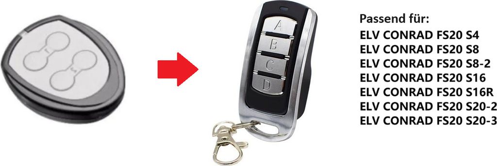 Handsender Kompatibel ELV FS20 Versand Aus Deutschl.neu S4 S8 S8-2 S16 - Foto 8