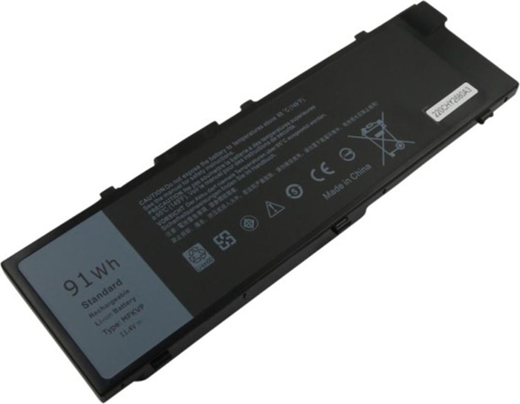 Avizar, Akku für Dell Precision 15 7510 / 17 7710 Li-Polymer 7980mAh, Schwarz