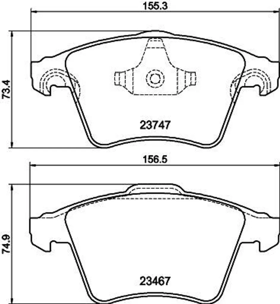 Plaquettes de frein silencieuses HELLA 8DB 355 013-811 - OE Qualité