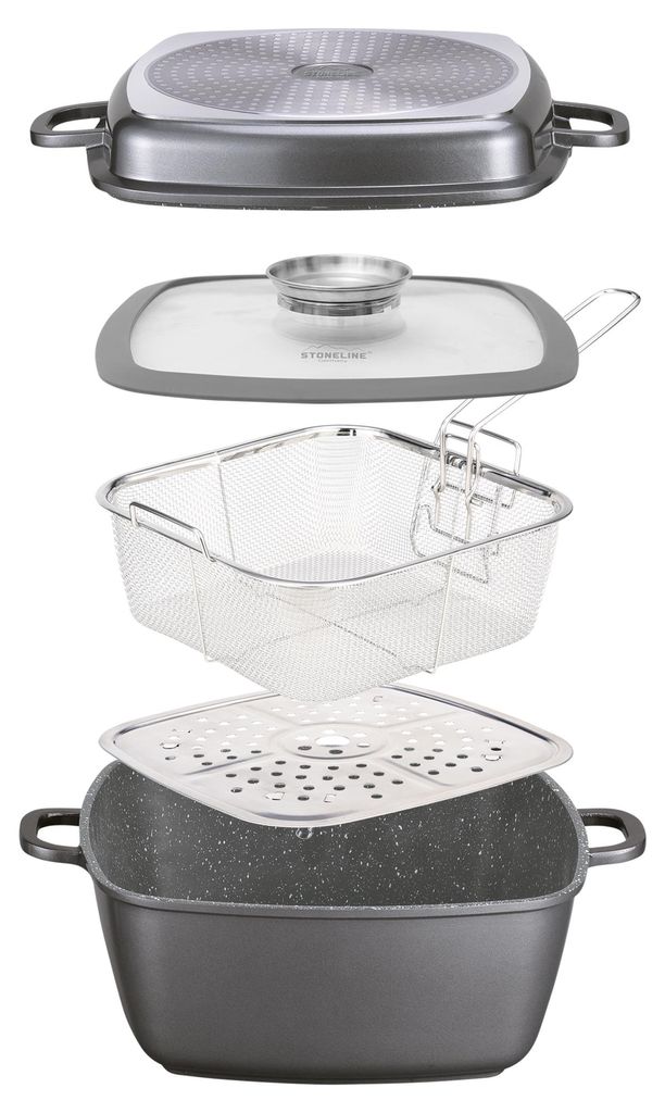 STONELINE® poêle multifonctions carré 28 cm | avec Image du produit 