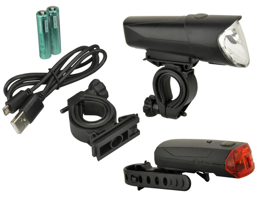 FISCHER set di illuminazione LED per bicicletta 40/20/10 Immagine del prodotto 