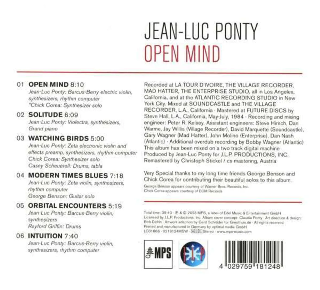 Album CD Open Mind au format Digipak cartonné trois volets de luxe