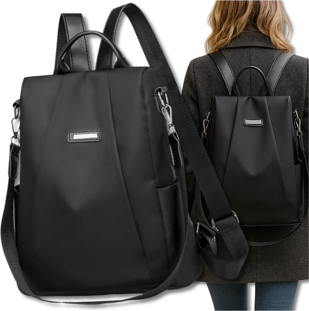 J&W Sac à dos City pour femmes Arila Noir Taille unique Image du produit 