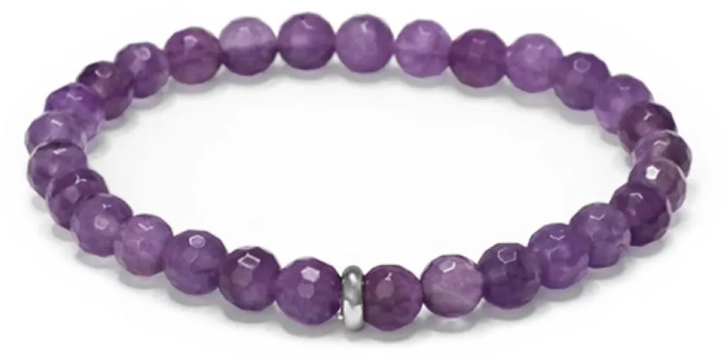 Bracelet perles améthyste MINK153/17 : bijou robuste et durable