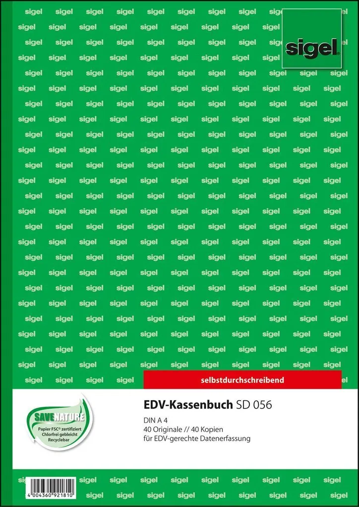 Évitez les Erreurs Comptables avec le Livre de Caisse Sigel SD056 A4 Lot