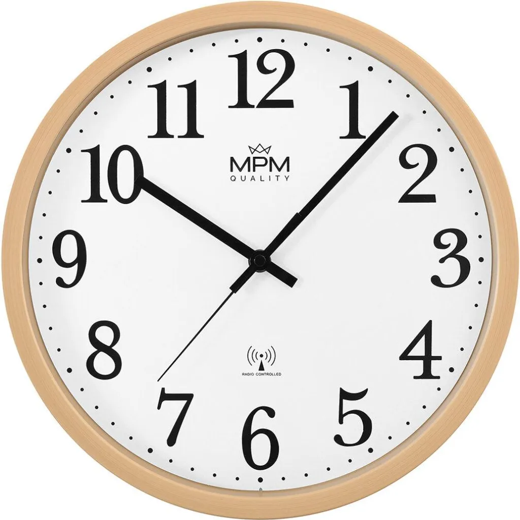 Horloge murale MPM Radio Clermont 4503.50 idéale pour bureau et salon