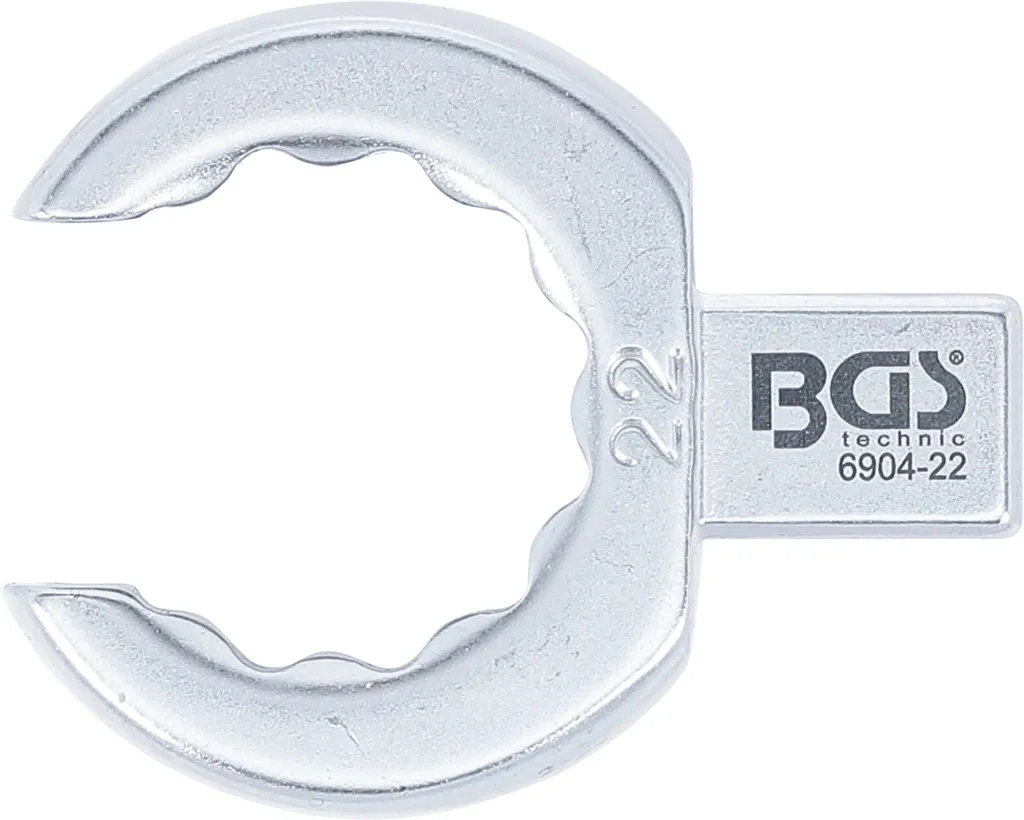 Clé polygonale 22 mm ouverte en acier chrome-vanadium - Emmanchement 9x12
