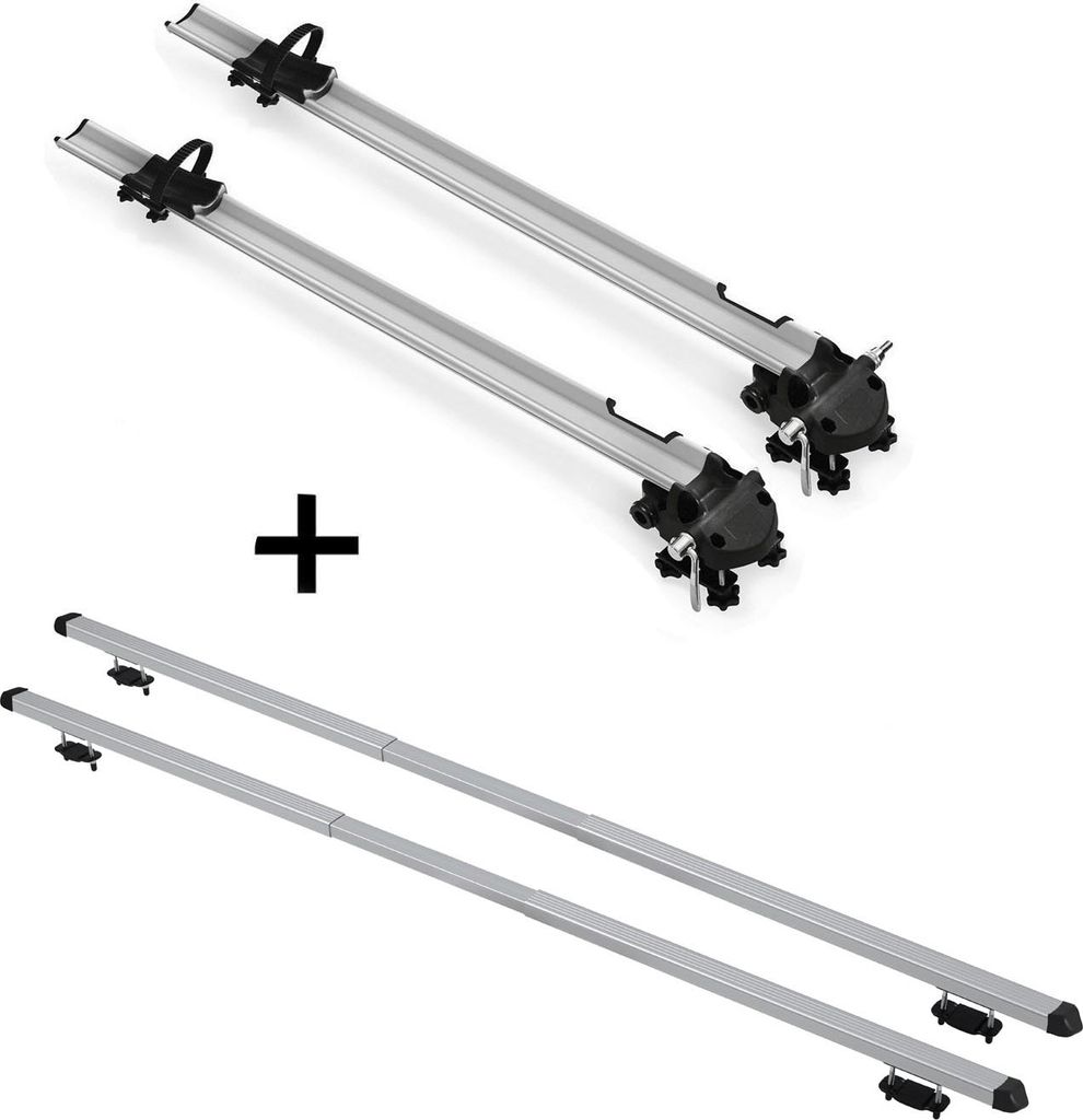 2x Fahrradträger Bike Pro + Dachträger RAPID kompatibel mit für Mercedes E Kombi (S212) (5Türer) 09-16