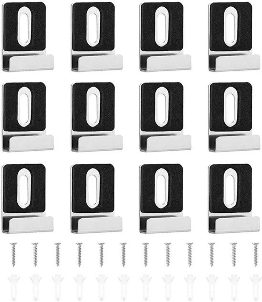 Pinces miroir antidérapantes en acier inoxydable kit de 8 pièces