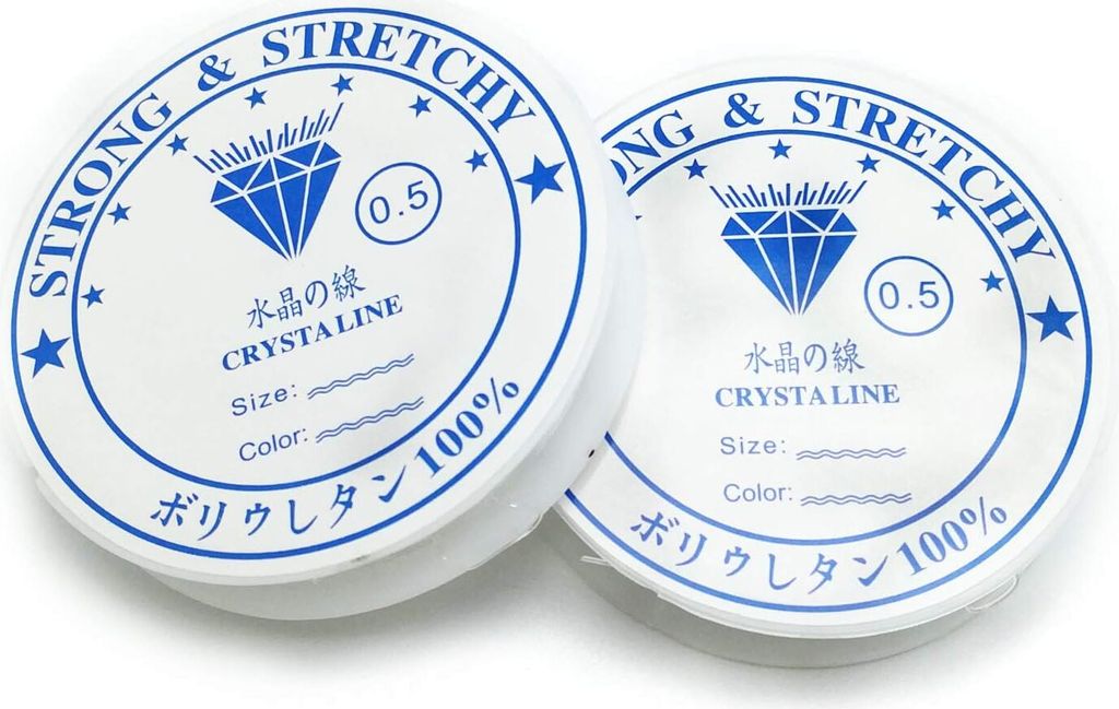 Spulen 0,5mm 1mm elastischer Schmuckfaden Gummifaden transparenter Faden für Perlenschmuck Armbänder Basteln