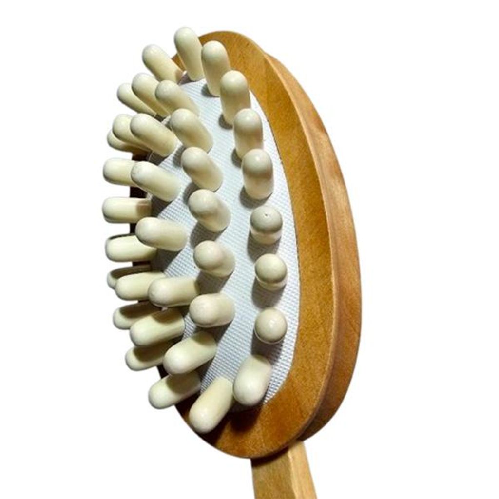 Massagebürste mit Noppen und abnehmbarem Griff Produktbild 