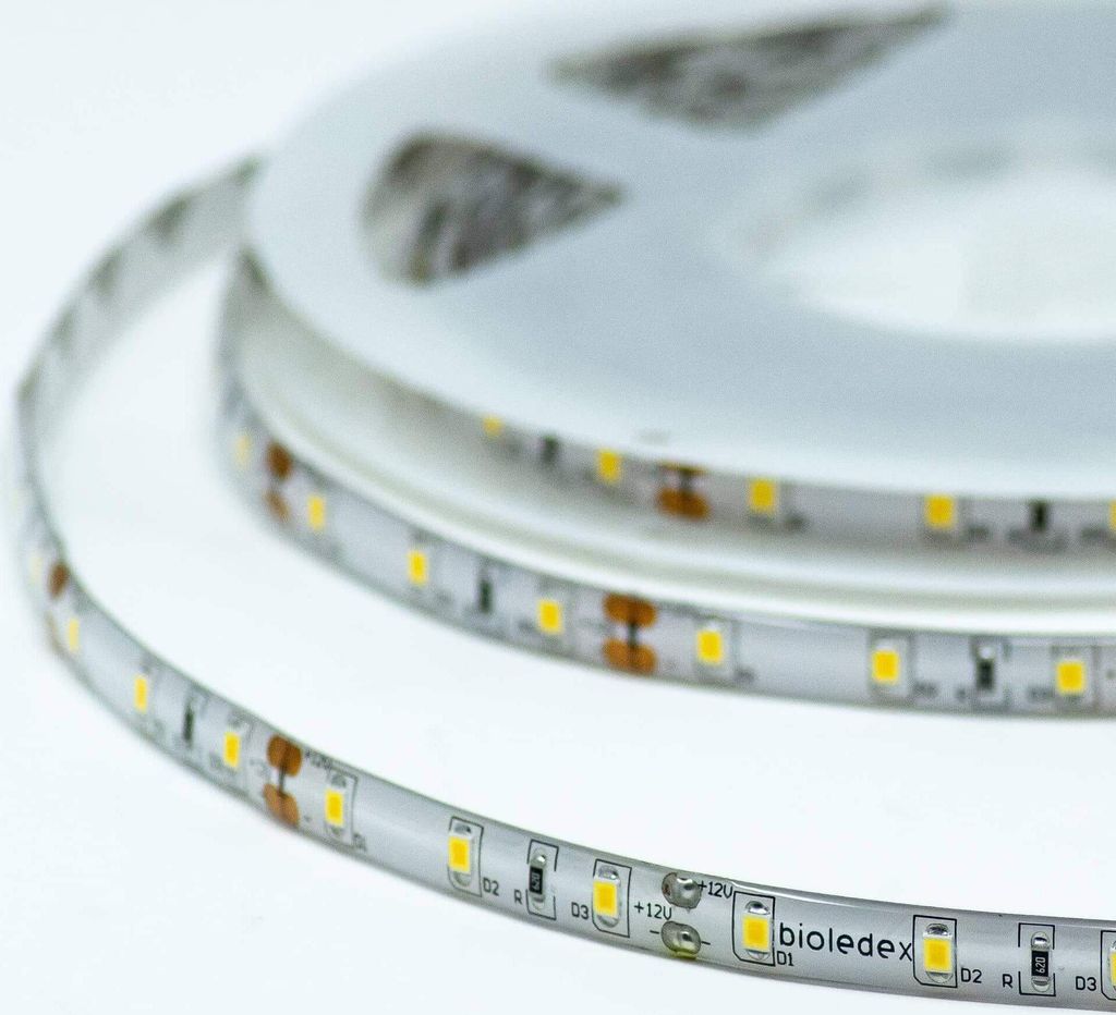 Bioledex LED Streifen 12V 12W/m 60LED/m 6000K IP65 5m Rolle tageslichtweiss Flex-Stripe
